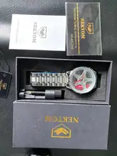 NEKTOM Mens Watches Waterproof Wheel Watch Car Rim Watch Quartz Mens Sports Watches