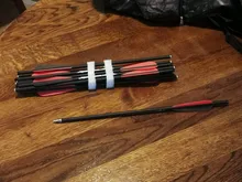 Pernos de caza con arco, Ballesta de carbono de 12/24 pulgadas, columna vertebral 16/20 para arco recurvo/compuesto, tiro con arco, 6/400 Uds.