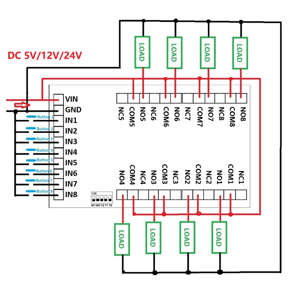 módulo de relé de intertravamento módulo de relé de dc fonte de alimentação