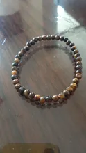 Pulsera elástica de 4mm con cuentas de lapislázuli de piedra Natural, brazalete con cuentas redondas de ojo de Tigre, joyería para hombres y mujeres