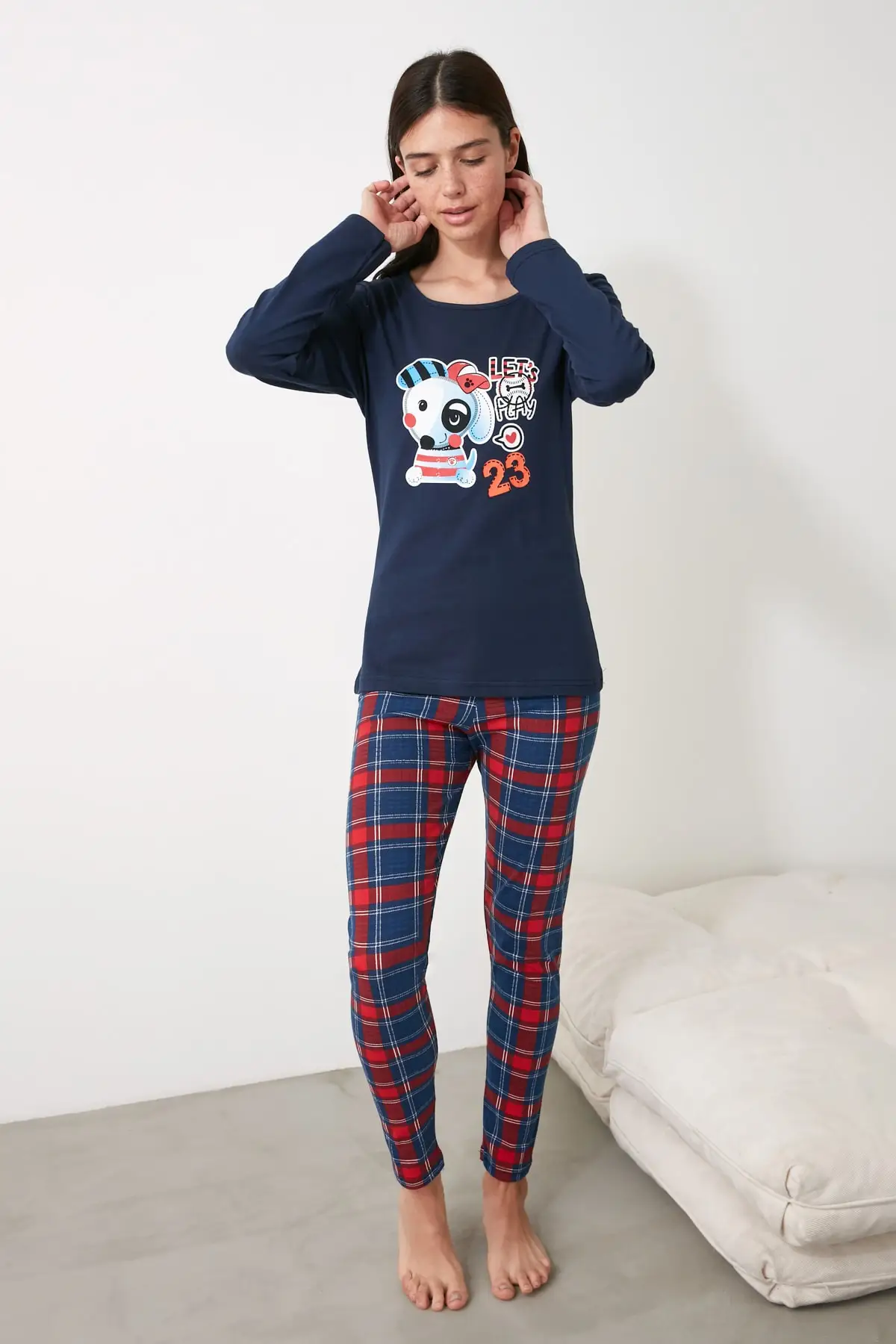Trendyol Baskılı Örme Pijama Takımı THMAW21PT1053|Erkek Pijama Setleri| - AliExpress