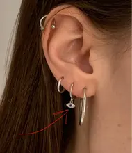 WANTME-Joyería de 100% plata fina 925 auténtica para mujer, mini pendiente de ojos malvados de circón azul, aretes pequeños de tuerca