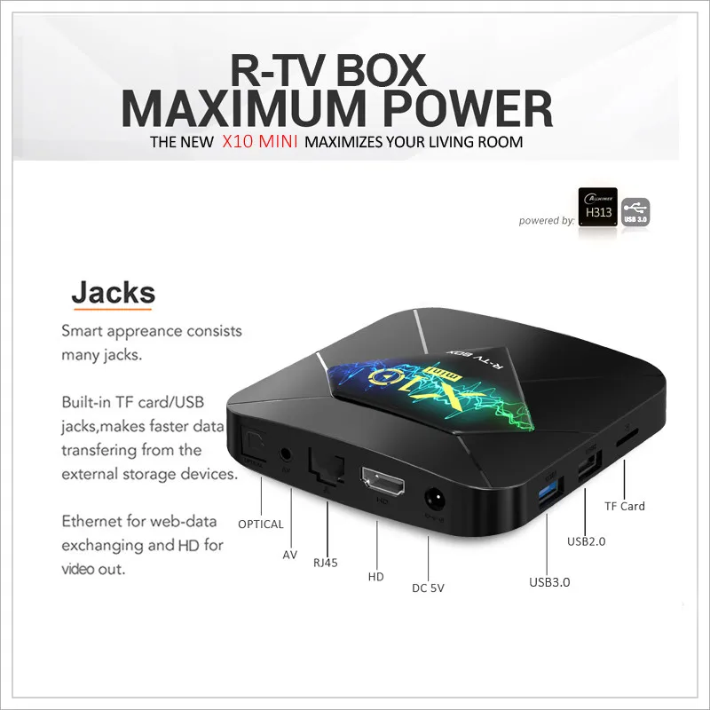 X10 MINI Android 10.0 Tv Box H313 Smart X10 Tv Set Top Box (11)