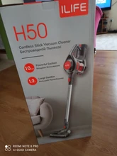 ILIFE-aspiradora de mano inalámbrica H50, succión de 10KPa, caja de polvo de 1.2L, electrodomésticos de limpieza de residuos, utensilio doméstico