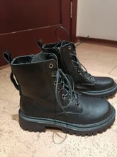 Motorcycle-Boots Party-Shoes Chunky Platform FEDONAS Genuine-Leather Fashion Women Hot