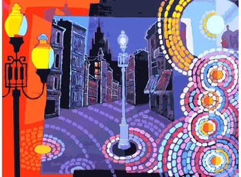 

Evening Arbat, 30*40 cm painting coloring by numbers on canvas Snow White 784-as