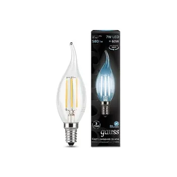 

Gauss filament lamp candle in the wind E 14 7W 4100 K 104801207