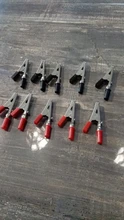 Cable Charging-Clamp Crocodile-Clip Clamp-Length Plastic-Handle Lead-Test Metal Insulated