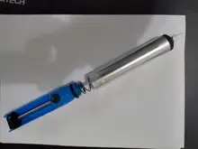 Bomba de succión de Metal de aluminio caliente, soldadura de estaño, pluma con ventosa, eliminación de desoldador de soldadura al vacío, herramientas