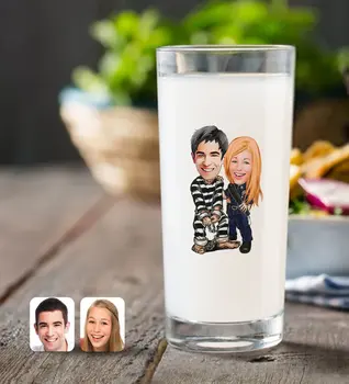 

Personalized Valentine Caricature Of Raki Bardağı-7