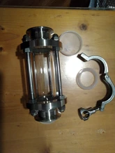 304-Stainless-Steel Fitting Tri-Clamp Sight Glass Homebrew Diopter Clover OD 38mm-Pipe