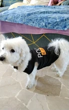 Traje de policía para Cosplay de perros y gatos, chaleco elástico negro, camiseta de cachorro, accesorios, ropa, disfraces