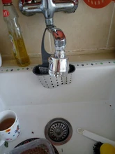 Kitchen Faucet Nozzle Sprayer Shower WATER-ROTATABLE-FILTER Splash-Proof Tap Stainless-Steel