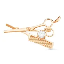 Брошь из серебра с фианитом Красная пресня 1389569