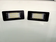 2 uds para BMW E39 E60 luz de placa de licencia 6000k blanco No Error Led para placa de matrícula de luz para BMW E90 E91 E92 E61 E70 E71