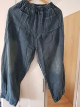 Sping-pantalones vaqueros holgados para mujer, Vaqueros informales, pantalones cruzados, bombachos Retro Vintage para mujer, bombachos 2021