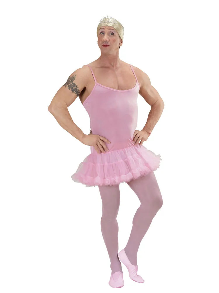 Widman pink ballerina costume man, balet, size m/l, adult man, for parties, Carnival, goodbyes