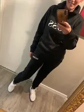 Chándal de moda Yes Boss para mujer, conjunto de 2 piezas, jersey con capucha + Pantalones, traje deportivo, sudadera, ropa deportiva