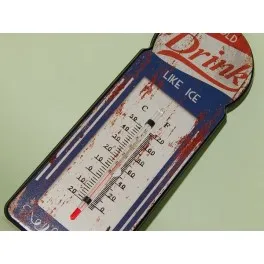 

Poster sheet iron ometer COLD DRINK Vintage decoration plate for room wall, lounge, bar, garage