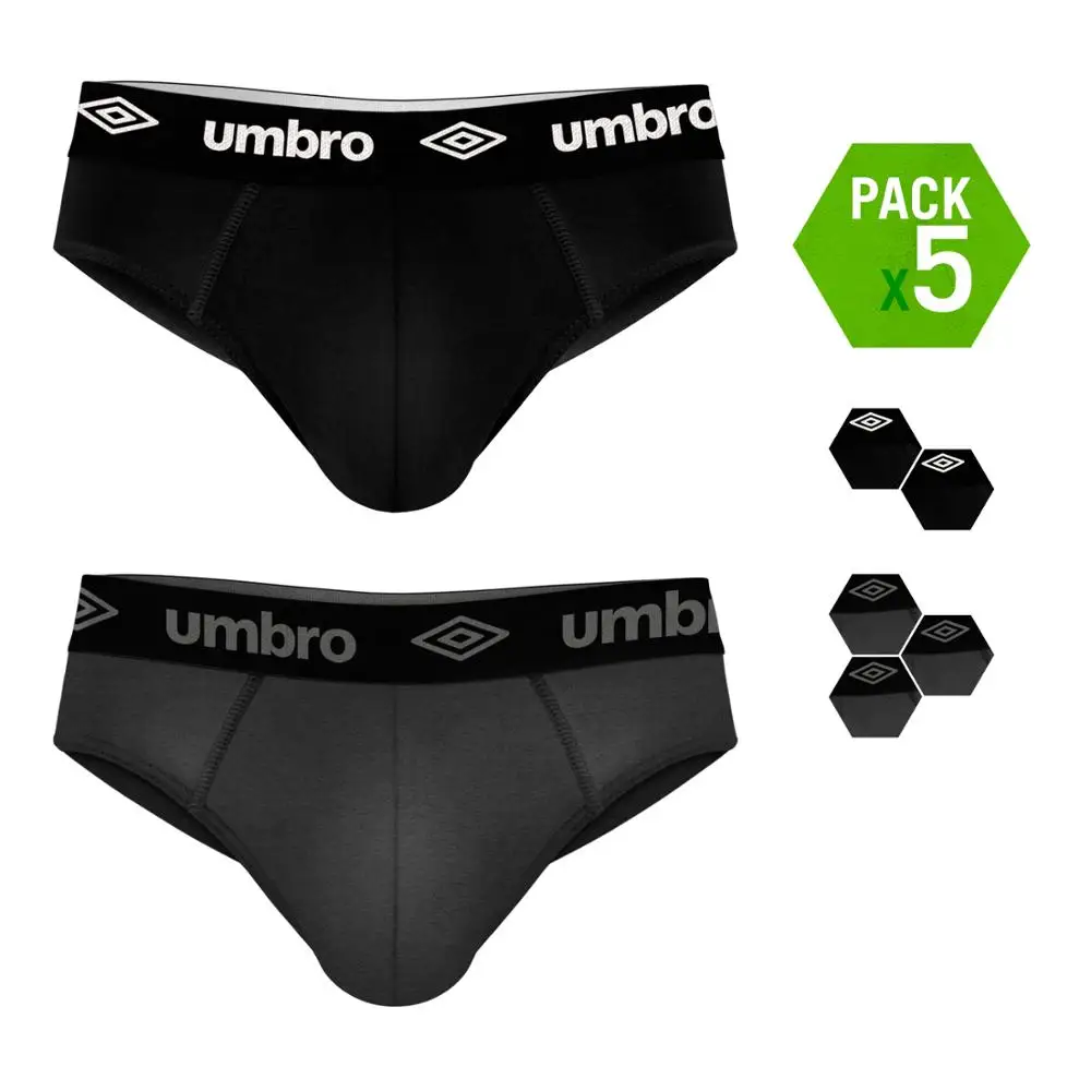 UMBRO трусы-боксеры 5 шт. в сером и черном цвете для мужчин