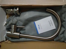 Frap-grifo de fregadero de cocina de acero inoxidable, rociador con pintura en aerosol negra, mezclador de agua fría y caliente de un solo Mango, Y40001/3