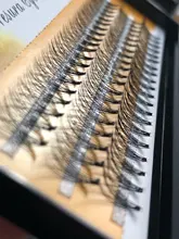 60 racimo/caja de pestañas individuales 0,07/0,1 grueso conjunto de pestañas extensión 3D pestañas falsas naturales al por mayor