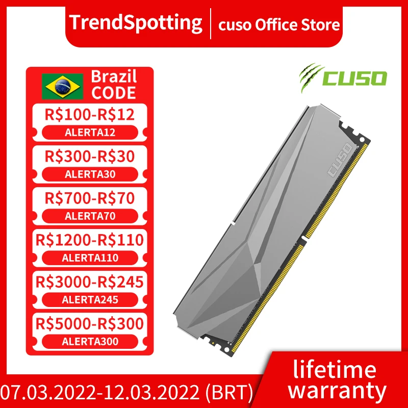 Оперативная память CUSO DDR4 8 Гбит/с 3000 МГц 3200 3600 |