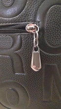 Bolso de mano de piel sintética con letras para mujer, bolsa de mano de gran capacidad, de diseñador, a la moda, color negro
