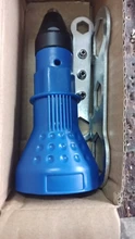 7 unids/set eléctrico remachadora tuerca remachadora inalámbrico fascinante taladro adaptador de tuerca de inserción de herramienta con llave y nueces 2,4-4,8