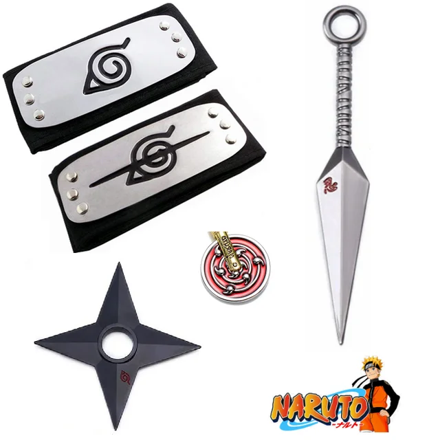 Kit Colar Naruto Símbolo Konoha e Akatsuki Nuvem Vermelha : :  Brinquedos e Jogos