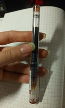 Alta calidad 10 color transparente de gran capacidad tinta lapicero de Gel para estudiante de la Escuela de papelería de oficina bien bolígrafo nuevo