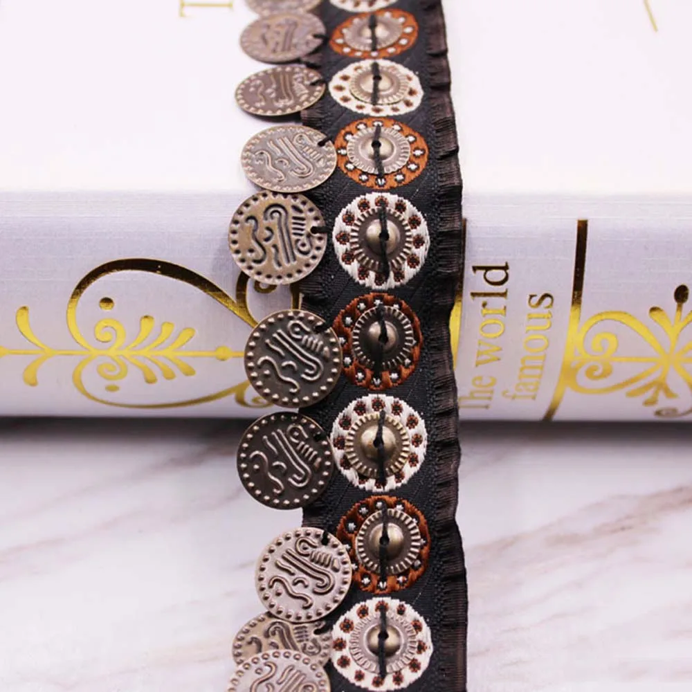 

Color Belt Copper National Wind Polyester Lace - 1 Yard