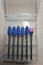 Juego de fresas para manicura, accesorios para máquina de manicura, 6 uds.