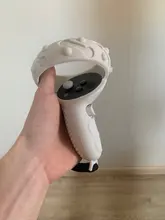 Cubierta protectora de silicona anticaída para Oculus Quest 2, cubierta protectora de silicona completa con 2 asas