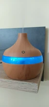SaengQ-humidificador de aire eléctrico, difusor de aceites esenciales ultrasónico de grano de madera, minigenerador de niebla con USB, luz LED