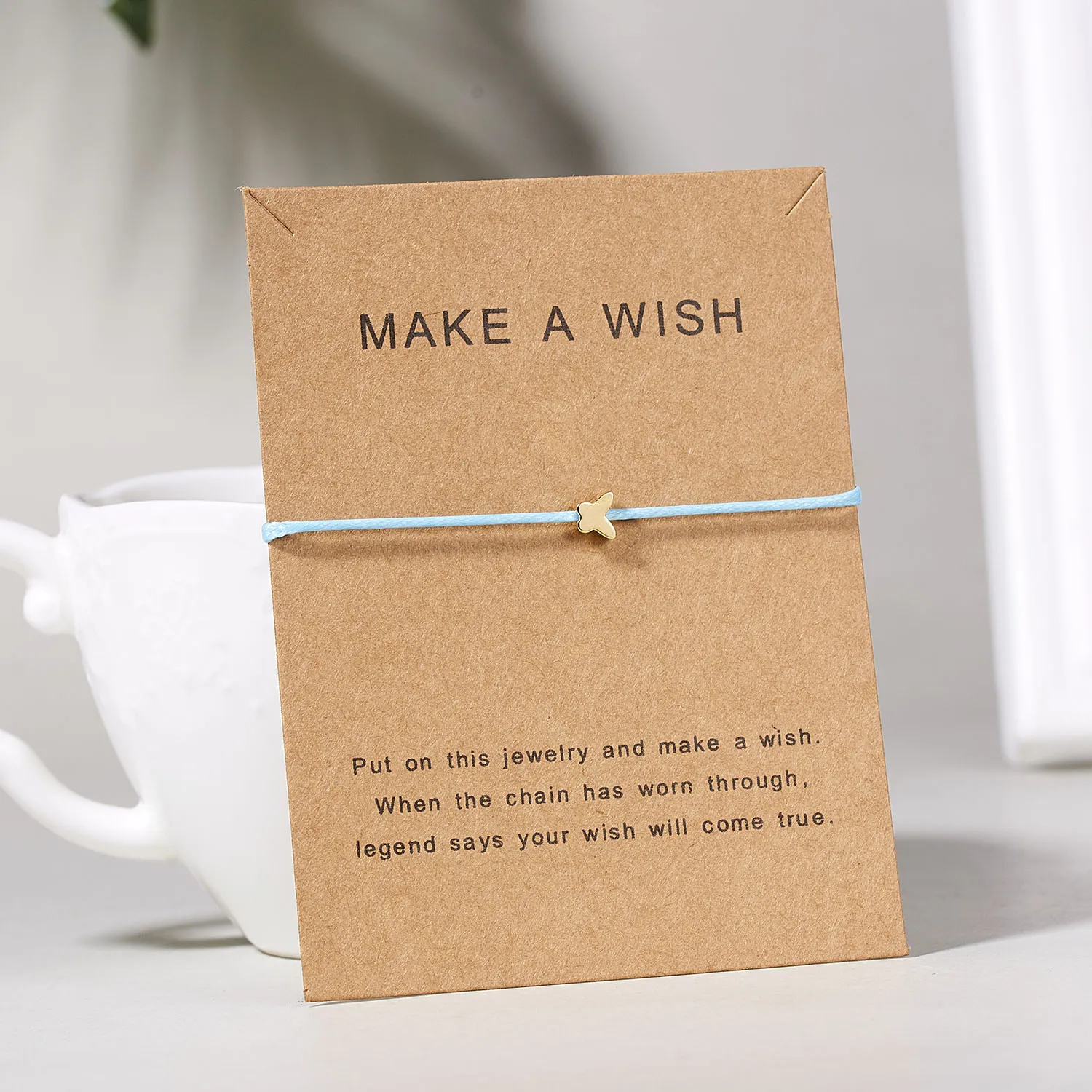 Make a Wish Butterfly Bracelet - Minimalist Handmade Jewelry Gift