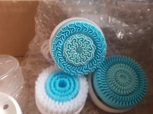 Cepillo de limpieza Facial eléctrico 3 en 1, masajeador Facial giratorio de silicona, limpieza profunda con cepillo, exfoliación de la piel, resistente al agua, 50