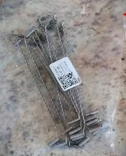 Brazo de alambre de pesca con aparejo giratorio en forma de T, acero inoxidable, 9/12/15cm, 10 Uds.