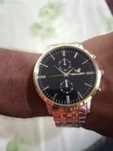 ORLANDO-reloj de cuarzo para hombre, cronógrafo de pulsera de acero inoxidable chapado en oro y plata, a la moda, nuevo, envío directo