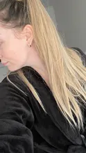 Saisity-Extensión de cabello sintético con Clip para cola de caballo, pelo postizo largo y recto de 22 pulgadas, resistente al calor