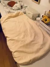 Cuna de tela de algodón para recién nacido, con cojín, portátil, para niños pequeños, nido de bebé, 75x45cm