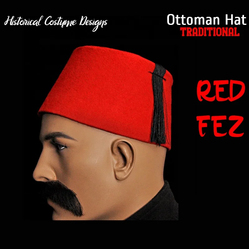 Бесплатная доставка традиционная Османская империя шляпа Red Fez Osmanli Фес