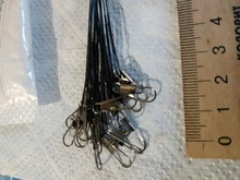 Leader Leash Swivel-Fishing-Accessory Steel-Wire 15cm-30cm Anti-Bite with Olta 20PCS