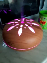Essential-Oil-Diffuser Air-Humidifier Led-Lights Wood-Grain-Aroma-Diffuser Ultrasonic