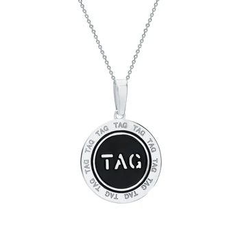 

Silver Pendant with enamel sunlight sample 925