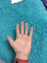 Conjunto de anillos circulares de Metal Punk para mujer, accesorios de dedo de índice de apertura, hebilla de junta, anillo trasero, regalos de joyería