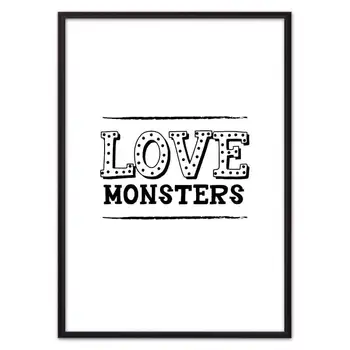 

Poster in the frame love monsters