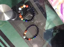 Pulsera de piedra Natural de galaxia para hombres y mujeres, pulsera curativa de constelaciones de los once del universo, joyería misteriosa