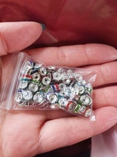 Cuentas espaciadoras de Metal para pulsera y collar, cristales, estrás, 6/8mm, 100 Uds., B00376