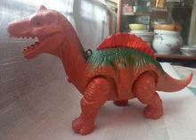 Dinosaurio eléctrico que camina, juguete de dinosaurios brillantes con sonido, modelo de animales para niños, regalo interactivo